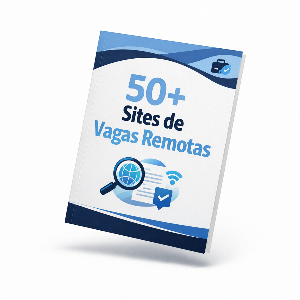 Capa do PDF com a lista de mais de 50 sites de vagas remotas